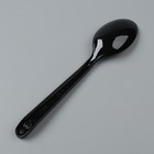 Ложка одноразовая "Буфет" черная, 18 см (комплект 50 шт) - фото 25300878