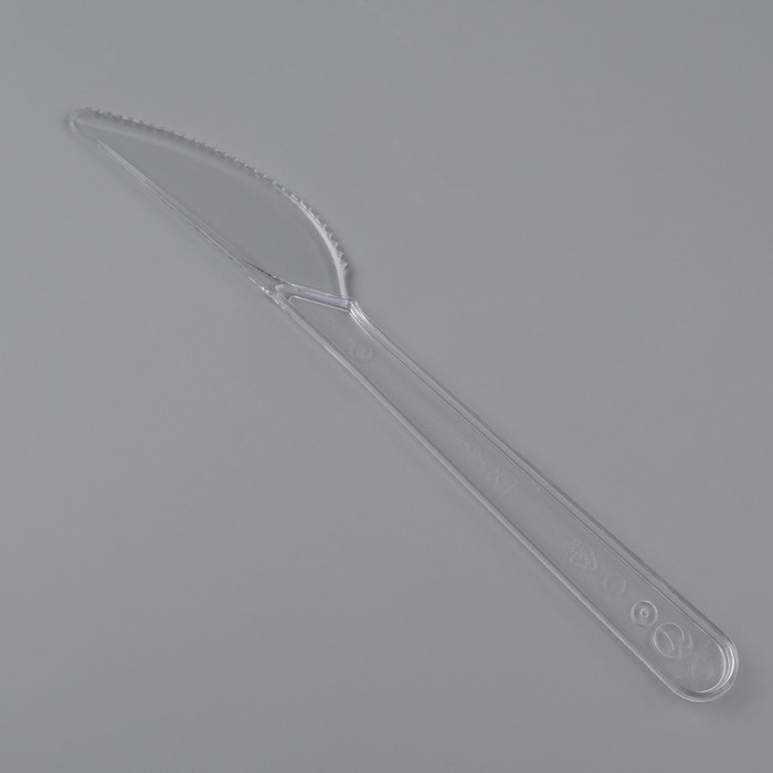 Нож одноразовый "Буфет" прозрачный, 18 см