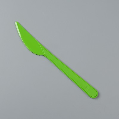Нож одноразовый "Буфет" салатовый, 18 см