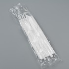 Набор одноразовой посуды «Белый» вилка, нож, салфетка, 16,5 см - фото 25352144