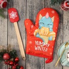 Набор подарочный Доляна Winter : варежка-прихватка, лопатка силикон - Фото 1