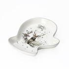 Блюдо сервировочное Доляна «Лесная сказка», 20×18×3 см, цвет белый - фото 24414183