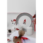 Тарелка фарфоровая десертная Доляна «Праздничный переполох. Гном Бим», d=20,3 см, цвет белый - Фото 6