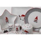 Тарелка фарфоровая десертная Доляна «Праздничный переполох. Гном Бим», d=20,3 см, цвет белый - Фото 9