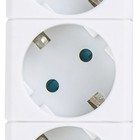 Сетевой фильтр düwi, 5 розеток, 1.5 м, 10 А, ПВС 3х0.75 мм2, с з/к, 2USB, со шторками - фото 8542221