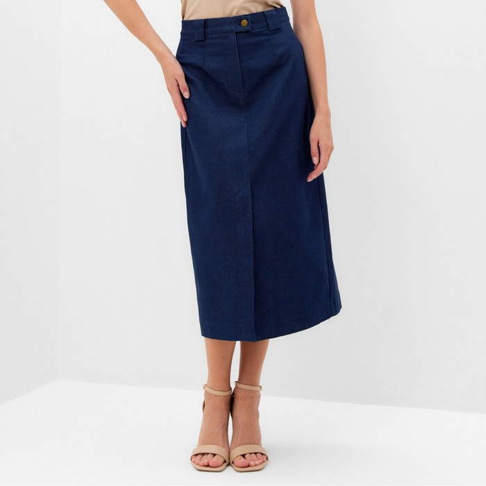 Юбка женская MINAKU: Jeans Collection цвет синий, р-р 48 - Фото 1