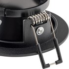 Свет-к встраив-й, ARTIN, круг 87х87х38мм монтажное отверстие 75х75мм GU5.3 Al черный 51432 9 - фото 22755495