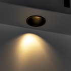 Свет-к встр-й, ARTIN, скрыт ламп круг 94х94х52мм монтаж отв 85х85мм GU5.3, пласт чер 51436 7 - фото 22755559