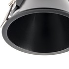 Свет-к встр-й, ARTIN, скрыт ламп круг 94х94х52мм монтаж отв 85х85мм GU5.3, пласт чер 51436 7 - фото 22755563