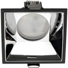 Свет-к встр-й, ARTIN, скрыт ламп квадр 84х84х35мм монтаж отв 75х75мм GU5.3 пласт чер 51440 4 - фото 22755624