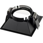 Свет-к встр-й, ARTIN, скрыт ламп квадр 84х84х35мм монтаж отв 75х75мм GU5.3 пласт чер 51440 4 - фото 22755628