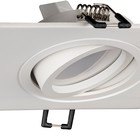 Свет-к встр-й, ARTIN, прямоуг 175х94х25мм монтажн отверст 75х150мм 2хGU5.3 Al белый 51425 1, - фото 24201517