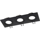 Свет-к встр-й, ARTIN, прямоуг 260х94х25мм монтаж отверст 75х230мм 3х GU5.3 Al черный 51428 2 - фото 22755744