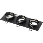 Свет-к встр-й, ARTIN, прямоуг 260х94х25мм монтаж отверст 75х230мм 3х GU5.3 Al черный 51428 2 - фото 22755749