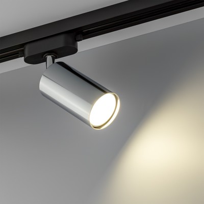Светильник трековый Ritter ARTLINE, поворотный, GU10, 55×100 мм, 230В, площадь до 2.6 м², хромированный
