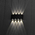 Светильник настенный накладной Duwi NUOVO 210x42x78мм 8Вт пластик 4200К IP 54 черный 8 лучей  990522 - фото 22863961