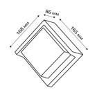 Светильник настенный накладной Duwi NUOVO 105x105x135мм 6Вт пластик 3000К IP 54 черный - фото 22864033