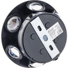 Светильник настенный накладной Duwi NUOVO 118x118x53мм 8Вт пластик 3000К IP 54 черный 6 лучей  99052 - фото 22864205