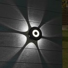 Светильник настенный накладной Duwi NUOVO 118x118x53мм 8Вт пластик 4200К IP 54 черный 6 лучей  99052 - фото 7445697