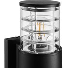 Светильник настенный, накладной Duwi TECHNO, 170х108х320мм, 2хЕ27, алюм/стекло, IP65, черный - фото 22864256