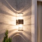 Светильник настенный, накладной Duwi TECHNO, 170х108х320мм, 2хЕ27, алюм/стекло, IP65, черный - фото 22864259