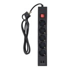 Сетевой фильтр 5 гнезд, 1,5м, с/з, со шторками, ПВС 3 IP0,75, 2USB, 2200Вт, 10А, черн, 32591 - фото 51357220 Сетевой фильтр 5 гнезд, 1,5м, с/з, со шторками, ПВС 3 IP0,75, 2USB, 2200Вт, 10А, черн, 32591 - фото 51357220