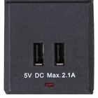 Сетевой фильтр 5 гнезд, 1,5м, с/з, со шторками, ПВС 3 IP0,75, 2USB, 2200Вт, 10А, черн, 32591 - фото 51357223 Сетевой фильтр 5 гнезд, 1,5м, с/з, со шторками, ПВС 3 IP0,75, 2USB, 2200Вт, 10А, черн, 32591 - фото 51357223