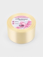 Лента атласная, 50 мм, 23±1 м, светло-бежевая №64 - Фото 5