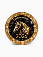 Шоколадная медаль «С Новым Годом 2026», 25 г - Фото 2