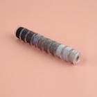 Набор шпулек с нитками, в органайзере, d = 20 мм, 10 шт, цвет серый спектр - Фото 5