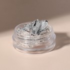 Поталь для декора ногтей, серебристая - Фото 2