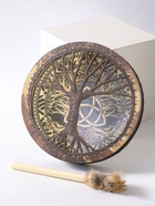 Шаманский бубен «Кельтский», музыкальный инструмент, с колотушкой, 5×25×25 см 9529131