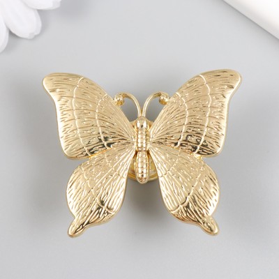 Ручка для шкатулки металл «Бабочка», золото, 5.2×6.3 см
