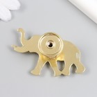 Ручка для шкатулки металл "Индийский слон" золото 3,3х5,8 см - фото 7355041