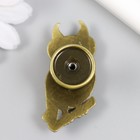 Ручка для шкатулки металл "Филин на ветке" бронза 5,2х2,2 см - фото 22774928