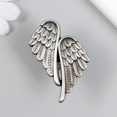 Ручка для шкатулки металл "Крылья ангела" состаренное серебро