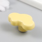 Ручка для шкатулки керамика, металл "Машинка" жёлтая 3,2х4,8х2,2 см - фото 7355135