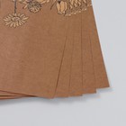 Бумага для скрапбукинга крафт "Полевые цветы" плотность 180 гр 30,5х32 см - Фото 3