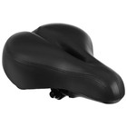 Седло велосипедное спорт-комфорт, цвет черный - фото 10970964