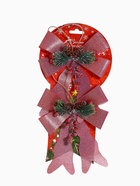 Ёлочные игрушки 2 шт. «Зимнее волшебство. Бант элит» пластик, 12×14 см, розовый - Фото 7