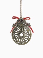 Ёлочная игрушка «Шар ажурный» 8×10 см, золото - Фото 5