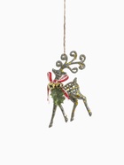 Ёлочная игрушка «Зимнее волшебство. Олень ажур» пластик, 9×14 см, золото - Фото 3