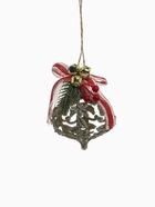 Ёлочная игрушка «Ажур» 8×8 см, золото - Фото 3