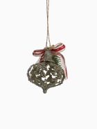 Ёлочная игрушка «Ажур» 8×8 см, золото - Фото 4