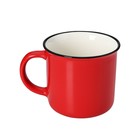 Кружка фарфоровая Доляна «Дракон», 380 мл, цвет красный - фото 25352152