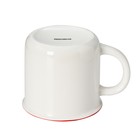 Кружка фарфоровая Доляна «Дракон», 380 мл, цвет белый - Фото 3