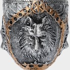 Бокал средневековый «Волк», 200 мл, нержавеющая сталь, серый - Фото 3