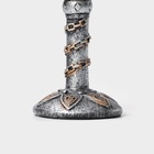 Бокал средневековый «Волк», 200 мл, 7.3×19 см, нержавеющая сталь, серый - Фото 6