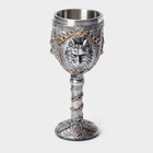Бокал средневековый «Волк», 200 мл, 7.3×19 см, нержавеющая сталь, серый - Фото 8