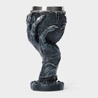 Бокал средневековый «Магическая рука», 200 мл, нержавеющая сталь, серый - Фото 2